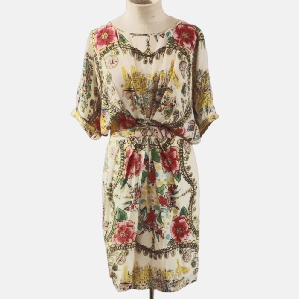 Anthropologie Collette Dinnigan Stunning Women's 100% Silk Dress Size 4 - Picture 4 of 14